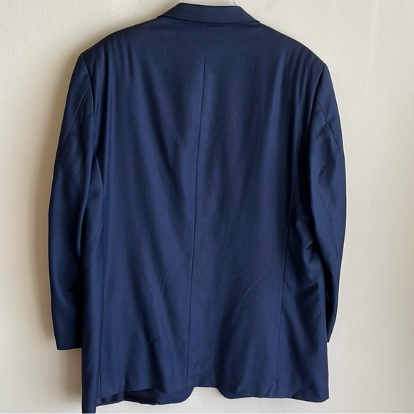 Hickey-Freeman Bespoke Blazer in Navy Size 46R Ing Loro Piana - Picture 4 of 12